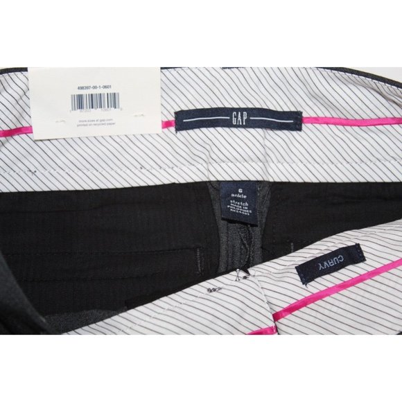 NWT Gap Curvy Ankle Pants Women's Size 6 Stretch Casual Wear Gray - Picture 3 of 8